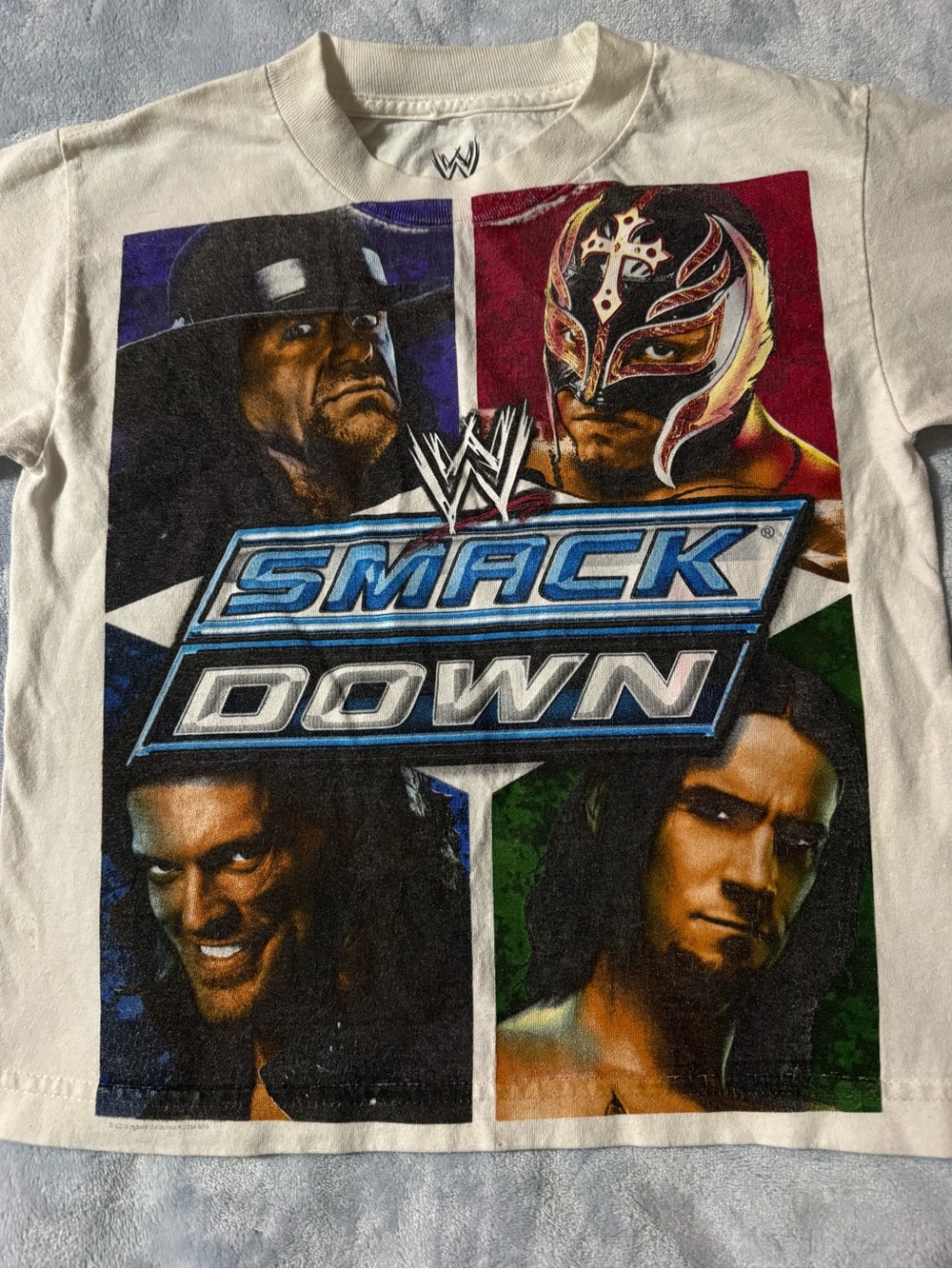 2010 Hybrid & company White WWE SmackDown Graphic long sleeve Tee